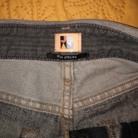 Jean Atelier Black/Grey Flip Shorts Size 28 - Picture 4 of 8